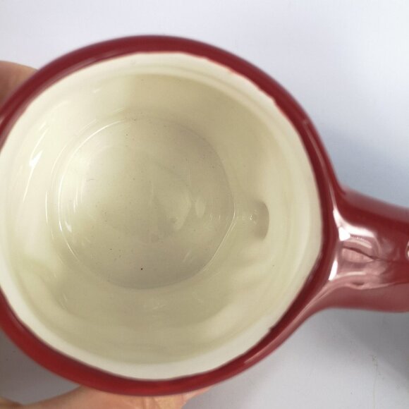 Pottery Barn Santa And Mrs. Clause Mugs 3d Christmas Vintage Inspired Cups - Picture 5 of 10